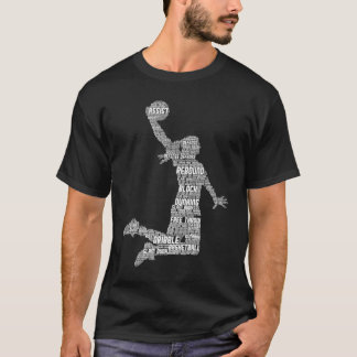 T-shirt filles filles filles de basket-ball