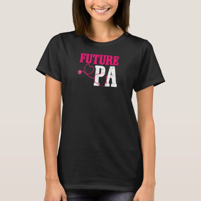 T-shirt Filles Futur Pa Médecin Assistant Pa École Arg (Devant)
