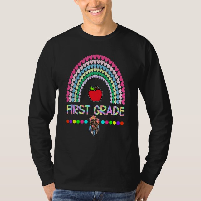T-shirt Filles Garçons Enseignant Équipe Première Année Ar (Devant)