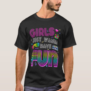 T-shirt Filles géniales des années 80 juste envie de s'amu