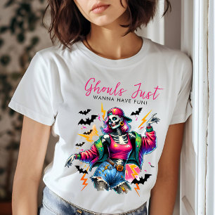 T-shirt Filles Ghouls Night Out Adulte Halloween Party