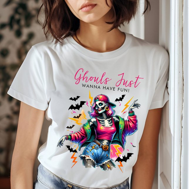 T-shirt Filles Ghouls Night Out Adulte Halloween Party (Créateur téléchargé)