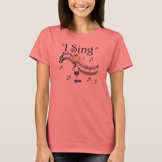 T-shirt Filles I Chant Chemise (Devant)