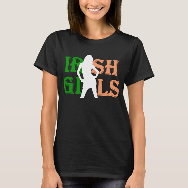 T-shirt Filles irlandaises Saint Patrick's day (Devant)