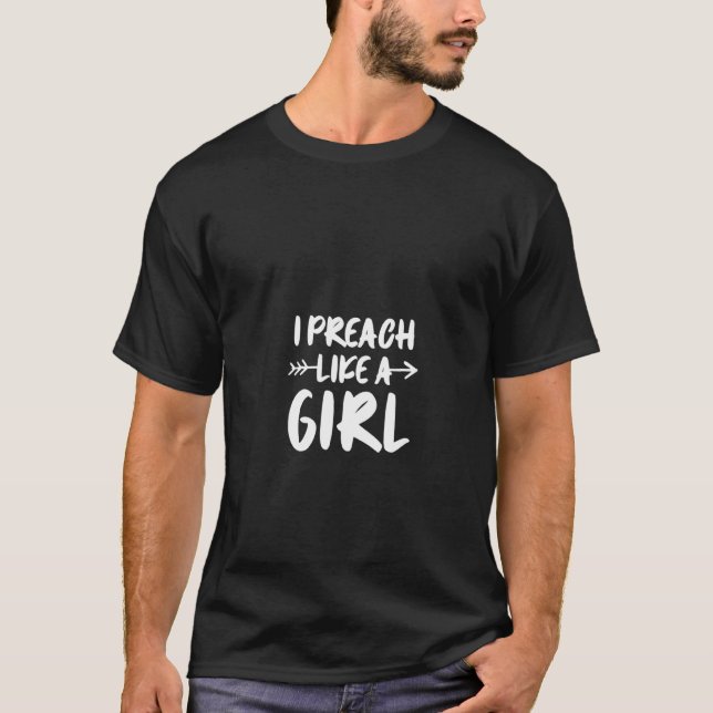 T-shirt Filles Je Prends Comme Une Fille Pasteur Christia (Devant)