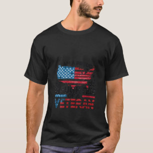 T-shirt Filles Je suis Fier Fille d'Un Père Vétéran