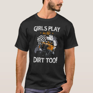 T-shirt Filles Jouant Dans Utv Dirt Hors Route Sxs Racing