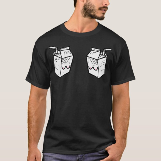 T-shirt Filles Lait Frais Allaitement Allaitement Funny Mè (Devant)