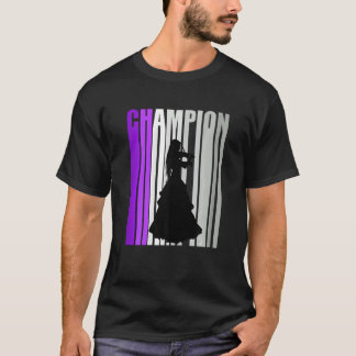 T-shirt Filles Lilac Violon Fille Vintage Distressed Squad