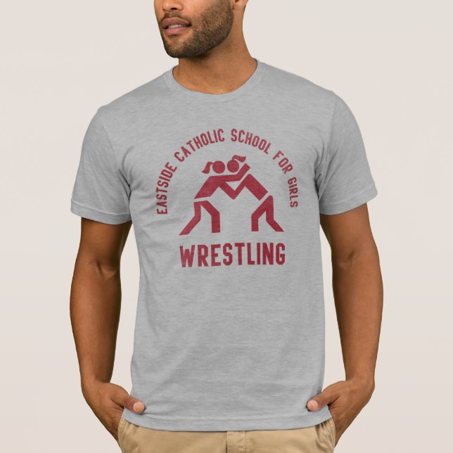 T-shirt Filles luttant le peloton (Devant)
