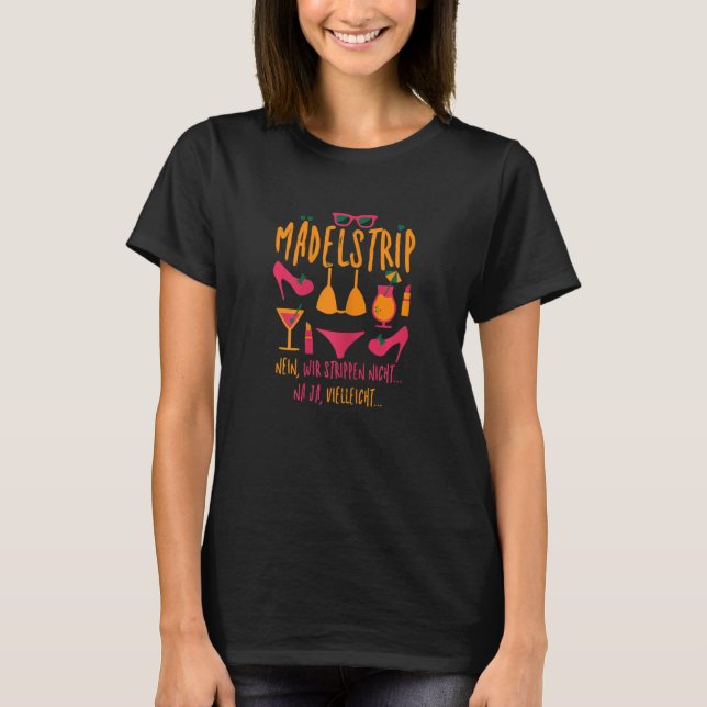 T-shirt Filles Mädelstrip en Tour Fun Trip Girls Hol (Devant)
