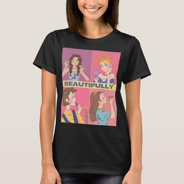 T-SHIRT FILLES MAKEUP (Devant)