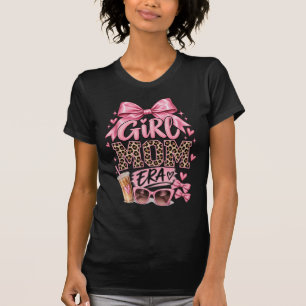 T-shirt Filles & Mamans Nœud Imprimé Léopard Ros