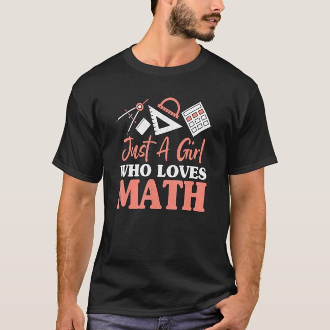 T-shirt Filles Math Vêtements Pour Math Mathématiques Geek (Devant)