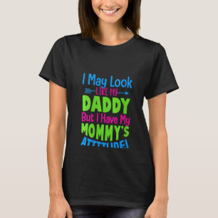 T-shirt Filles Mignonnes Je Pourrais Ressembler À Mon Papa