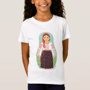 T-shirt filles moldave Matryoshka