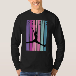 T-shirt Filles motivationnelles Patinage sur glace Patinag