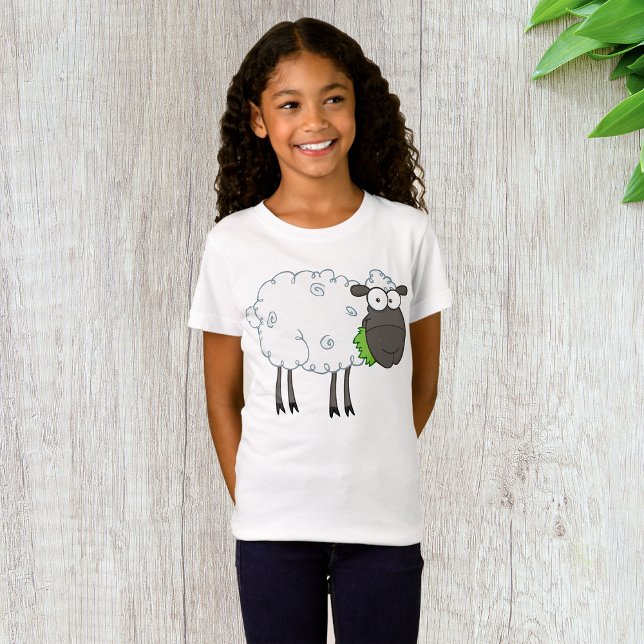 T-shirt filles moutons laineuses (Créateur téléchargé)