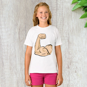 T-shirt filles musculaires à bras