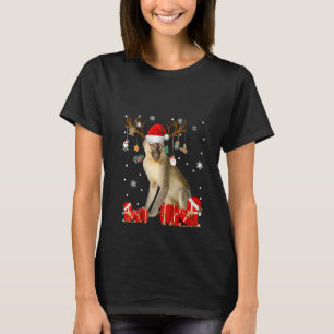 T-shirt Filles Noël Singe Drôle Père Noël Reindeer Monke
