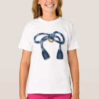 T-shirt filles noeud ruban