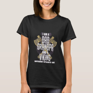 T-shirt Filles Papa Grand-Père Viking Guerrier Norse Mytho