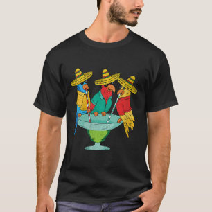 T-shirt Filles Parrot Cinco De Mayo Drôle Boire Tequila