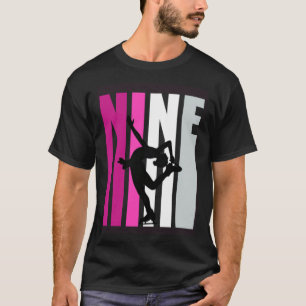 T-shirt Filles Patinage sur glace Anniversaire 9e Patinage