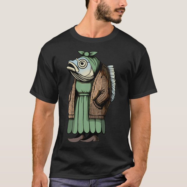 T-shirt Filles pêchent le poisson-chat (Devant)