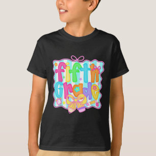 T-shirt Filles Préparatoires À L'école 5e Année Coquette B