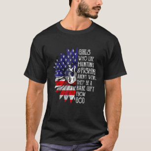 T-shirt Filles Qui Aiment Chasse Et Pêche Arenu2019t Weir