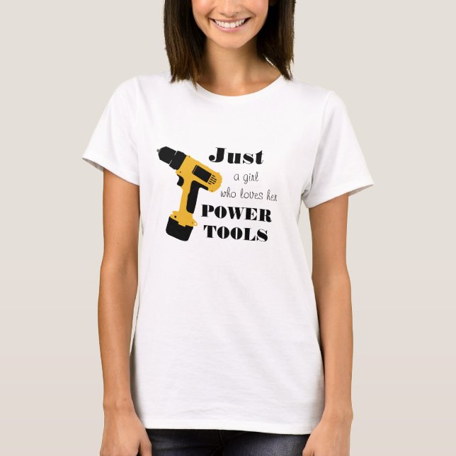 T-shirt Filles qui aiment des machines-outils (Devant)