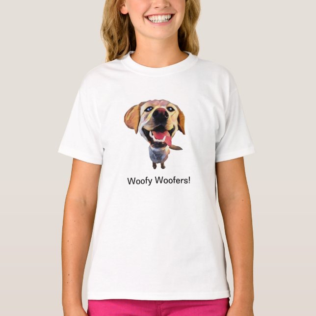 T-shirt Filles Retriever Labrador Funny (Devant)