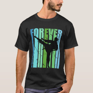 T-shirt Filles Rétro Forever Jiu Jitsu Karaté Judo Taekwon