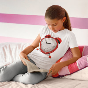 T-shirt Filles Réveil Rouge