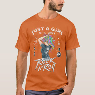 T-shirt Filles Rock and Roll Music Nouveauté Designs Cool 