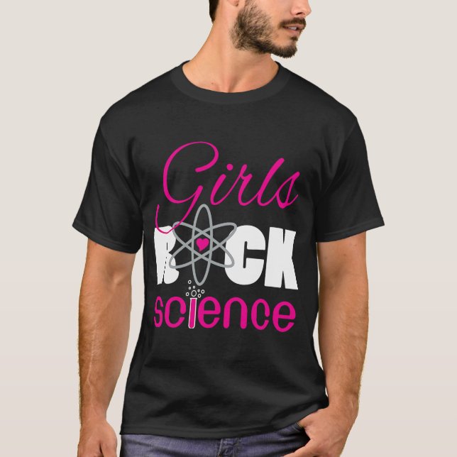T-shirt Filles Rock Science Fun Scientifique (Devant)