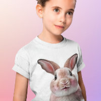 Filles roses mignonnes lapin drôle lapin lapin