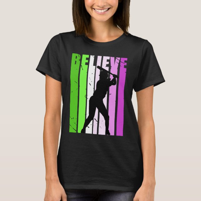 T-shirt Filles Softball Anniversaire Concurrence Équipe Fe (Devant)