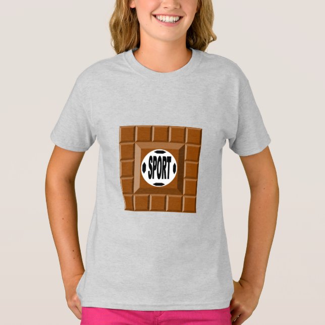 T-shirt filles SPORT CHOCOLAT (Devant)