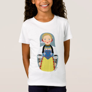 T-shirt filles suisses Matryoshka