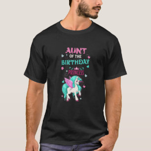 T-shirt Filles Tante Amusante De La Princesse D'Anniversai