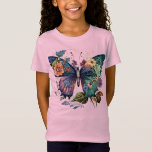 T-Shirt Filles Tee - shirt avec un joli papillon
