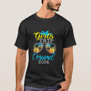 T-shirt Filles Trip Cozumel 2024 Beach Womens Weekend Birt