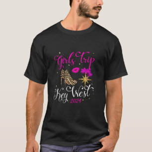 T-shirt Filles Trip Key West 2024 Beach Womens Weekend Bir