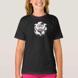 T-shirt filles vaches de dessin