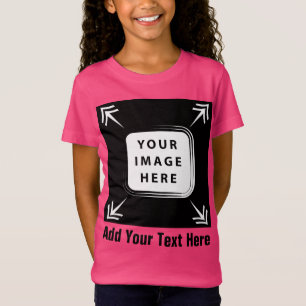 T-Shirt Filles Vêtements Ajouter Image Modèle photo Filles