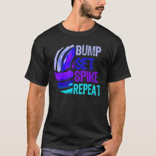T-shirt Filles Volleyball ensemble de balle Spike Répéter