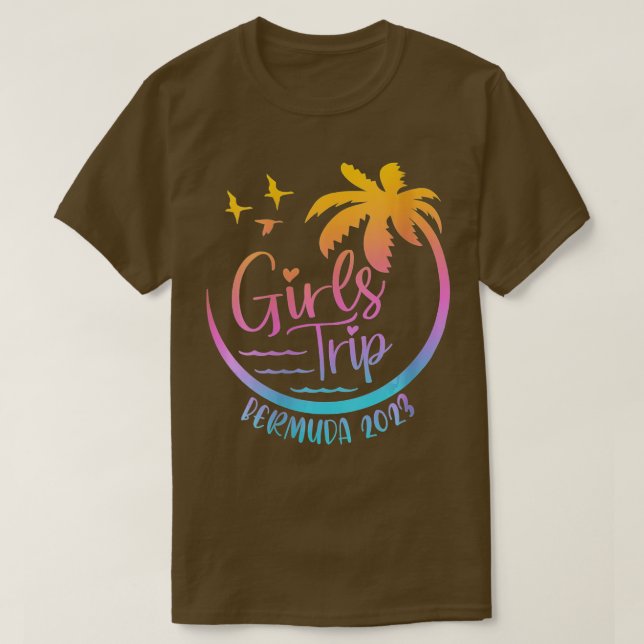 T-shirt Filles Voyage 2023 Bermudes Été vacances Bea (Design devant)