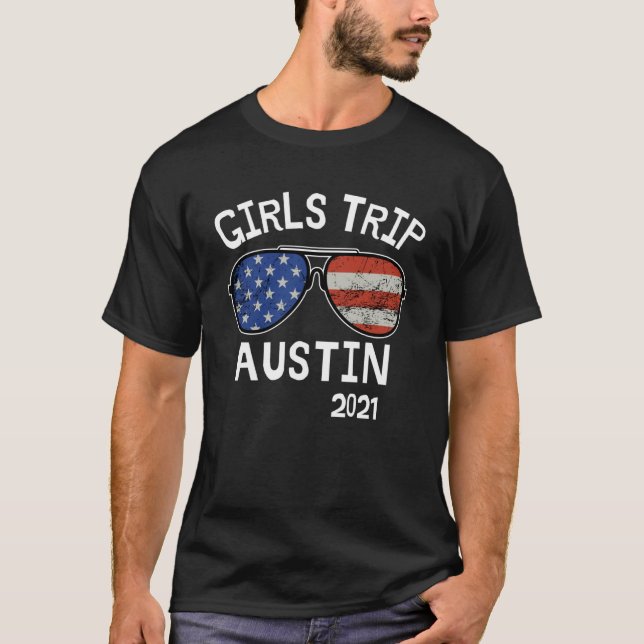 T-shirt Filles Voyage Austin Texas 2021 Dames semaine de v (Devant)